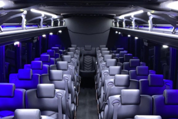 Great Falls Charter Bus Interior