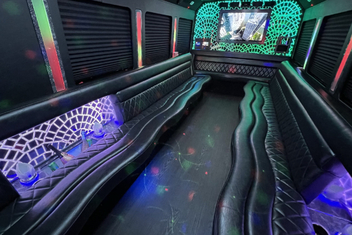 Great Falls Limo Bus Interior